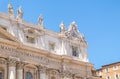 St. Peter`s Basilica in the Vatican Royalty Free Stock Photo