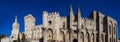 The Papal palace at Avignon France Royalty Free Stock Photo