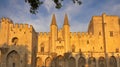 Papal Palace at sunset, Avignon, France