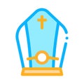 Papal Tiara Icon Vector Outline Illustration