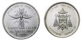 Papal Vacant see 1978 september silver coin uncircoled Royalty Free Stock Photo