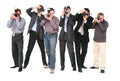 Paparazzi 2 isolated Royalty Free Stock Photo