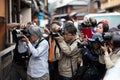 Paparazzi Chasing Geisha in Kyoto Japan