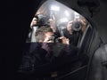 Paparazzi Shooting Through Car Window Royalty Free Stock Photo