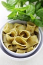 Papardelle with pesto