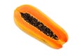 Papaya fruit isolate on white background