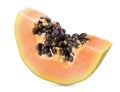 Papaya fruit isolated on white background Royalty Free Stock Photo