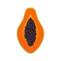 Papaya icon simple, colored, for logo. Diet food icon for web, gradient