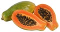 Papaya. Isolated