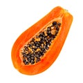 Papaya isolated on white