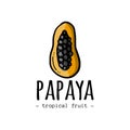 Papaya logo. Sketch for your design