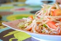 Papaya salad seafood Royalty Free Stock Photo