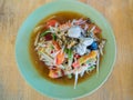 Papaya Salad Som tum Thai.