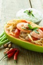 Papaya salad Royalty Free Stock Photo