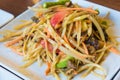 Papaya Salad ,Somtum Thai Food Royalty Free Stock Photo