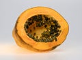 Papaya Seeds with there sweet orange fruity flesh used in Asian cultures has desserts