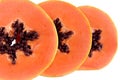 Papaya slices Royalty Free Stock Photo