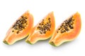 Papaya slices Royalty Free Stock Photo