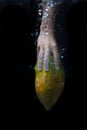 Papaya in water Royalty Free Stock Photo