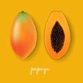 Papaya Yellow Background