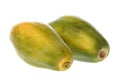 Papayas Isolated