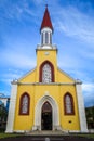 Papeete city Cathedral, Tahiti island