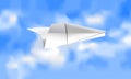 Paper airplane Royalty Free Stock Photo