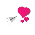 paper airplane folding paper airplane vector illustration