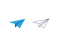 Paper Airplane icon vector illustration Royalty Free Stock Photo