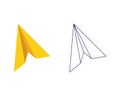 Paper Airplane icon vector illustration Royalty Free Stock Photo