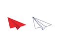 Paper Airplane icon vector illustration Royalty Free Stock Photo