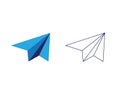 Paper Airplane icon vector illustration Royalty Free Stock Photo