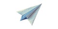 Paper Airplane. Symbol Of Creativity And Imagination In Flight Isolated On Transparent Background Royalty Free Stock Photo