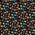Paper alphabet pattern Royalty Free Stock Photo