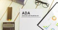 Paper with Americans with Disabilities Act ADA