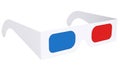 Paper anaglyph glasses Royalty Free Stock Photo