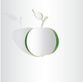 Paper apple Royalty Free Stock Photo