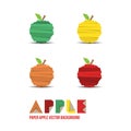 Paper Apple Background Royalty Free Stock Photo