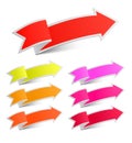 Paper arrow stickers