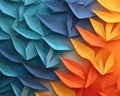 paper art wallpaper for the phone lock screen.