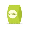 Paper bag with fertilizer icon