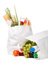 Paper bag with food Royalty Free Stock Photo