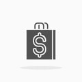 Paper Bag icon Solid or Glyph style Royalty Free Stock Photo