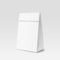 Paper Bag Package for advertising and branding. Paper bag triangular shape. A-form Paper Bag