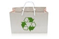 Paper bag with recycle sign Royalty Free Stock Photo