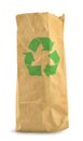 Paper bag and recycle symbol Royalty Free Stock Photo