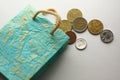 paper bag, money, sale, black friday, shopping Royalty Free Stock Photo