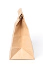 Paper bag on white background.