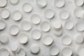 Paper baking cups for cupcakes or muffin on white background top view in flat lay style. Royalty Free Stock Photo