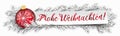 Paper Banner Bauble Frozen Twigs Christmas Frohe Weihnachten